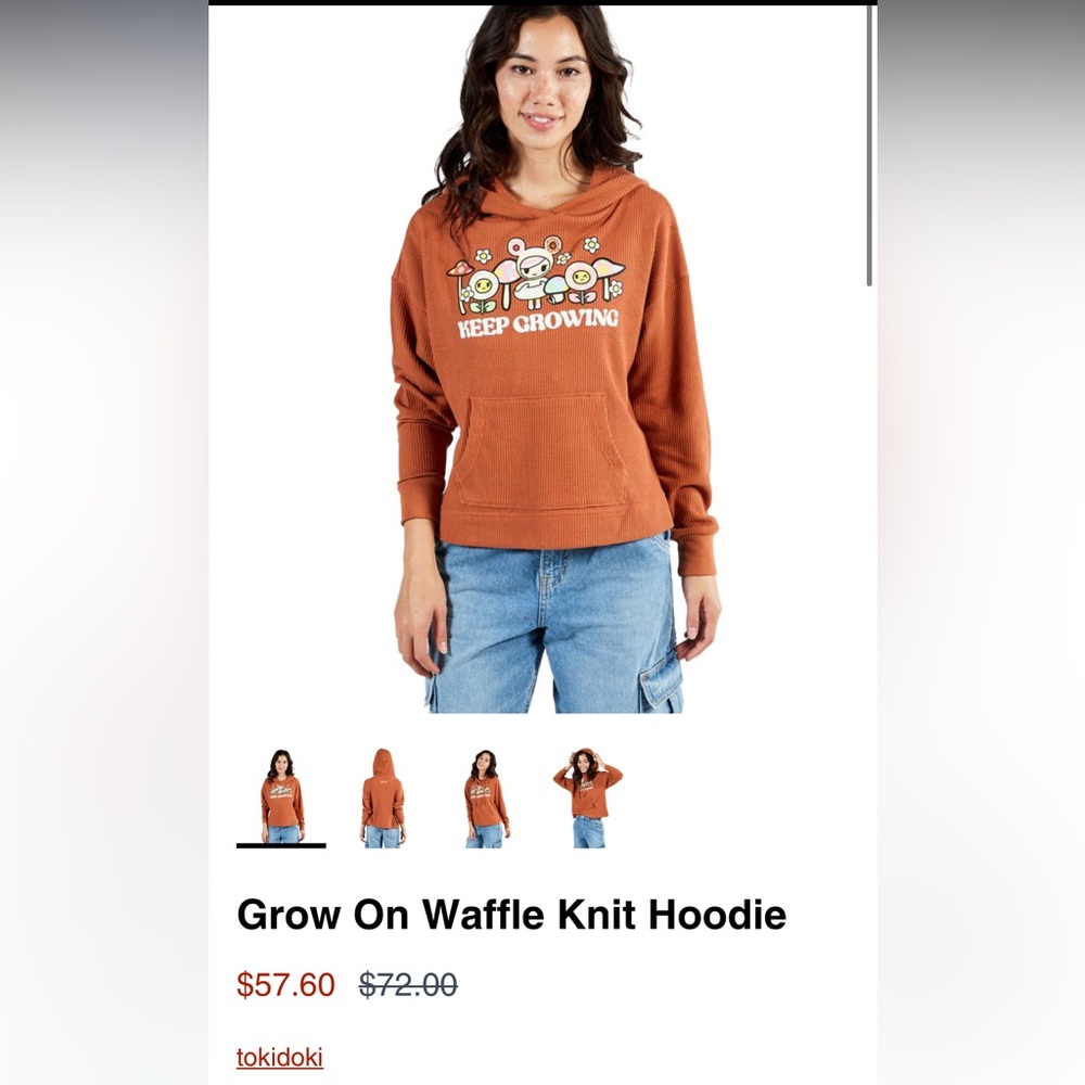 tokidoki Grow On Waffle Knit Hoodie